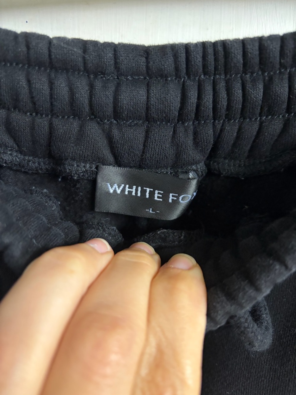 White Fox Project 5 Black Sweatpants - Picture 3 of 4